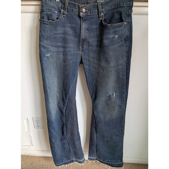 George Men's Bootcut Jeans Distressed Customized 33x30 - Picture 1 of 7